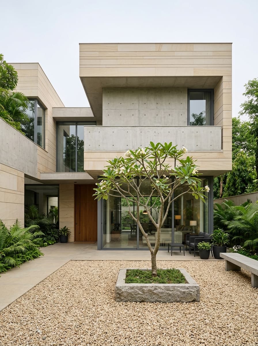 Authentic residential street in Gurugram